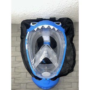 Zipoute Snorkel Full Face Snorkel Mask for Kids, Kids Snorkeling Set 180 Degree